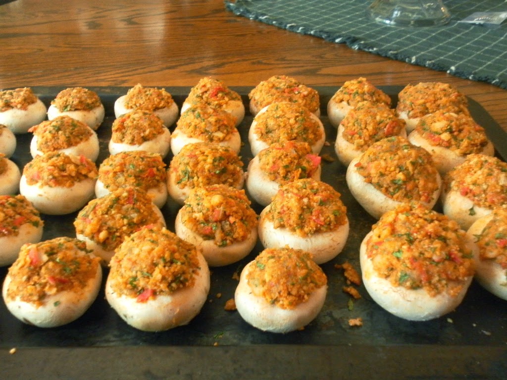 Cooking On A Budget Stuffed Button Mushrooms