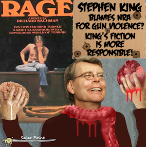Stephen King, Leftist Hypocrite, Deplores Gun Violence and NRA (Photoshop)