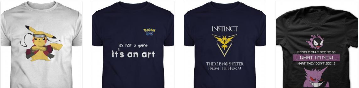 Best Pokemon Go T-Shirts