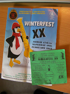 portsmouth beer festival winterfest ticket and programme