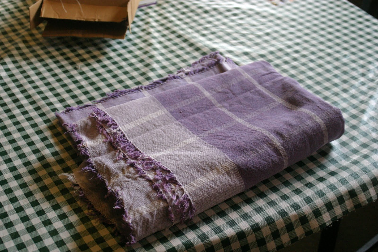 Thrift at Home New Color for an Old Tablecloth