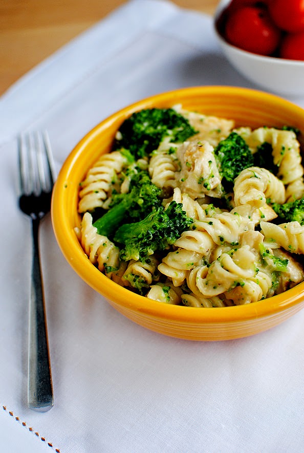 Skinny Chicken and Broccoli Alfredo | healthy pasta salad recipes