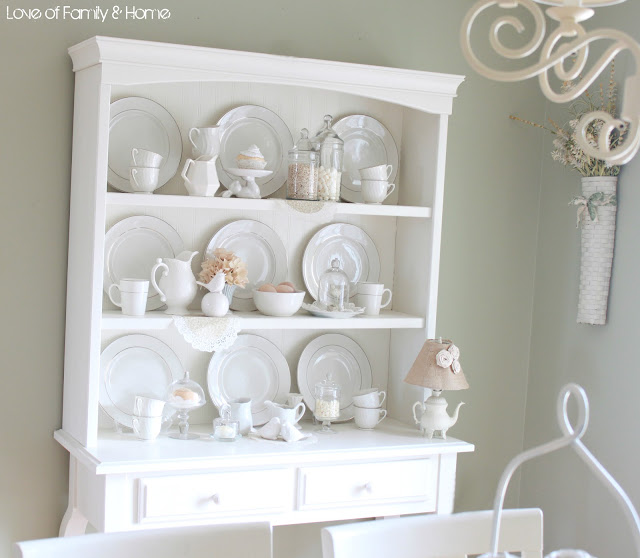 how to decorate a hutch