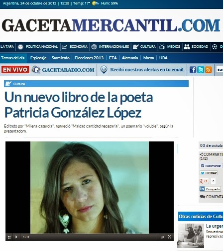 La gaceta Mercantil anuncia y reseña el libro