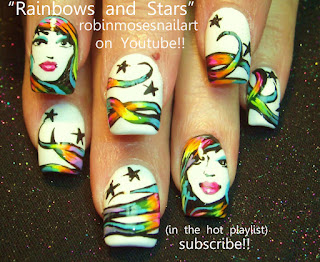 am i weird? yes. so what?, rainbow nails, rainbow hair, girl nail art, girl faces on nails, beautiful girl nails, rainbow nail art, mint green nail art, chanel jade nail art, chanel vernis nail art, black floral nail art, black flower nail art, black and mint nail art, wedding nail art, black and mint wedding, rainbow wedding, black and white star nail, robinmosesnailart, pimp daddy nailz, boss ass nails, beast nail art, divalicious nail art, freaky nail art, eat drink nail art, , 