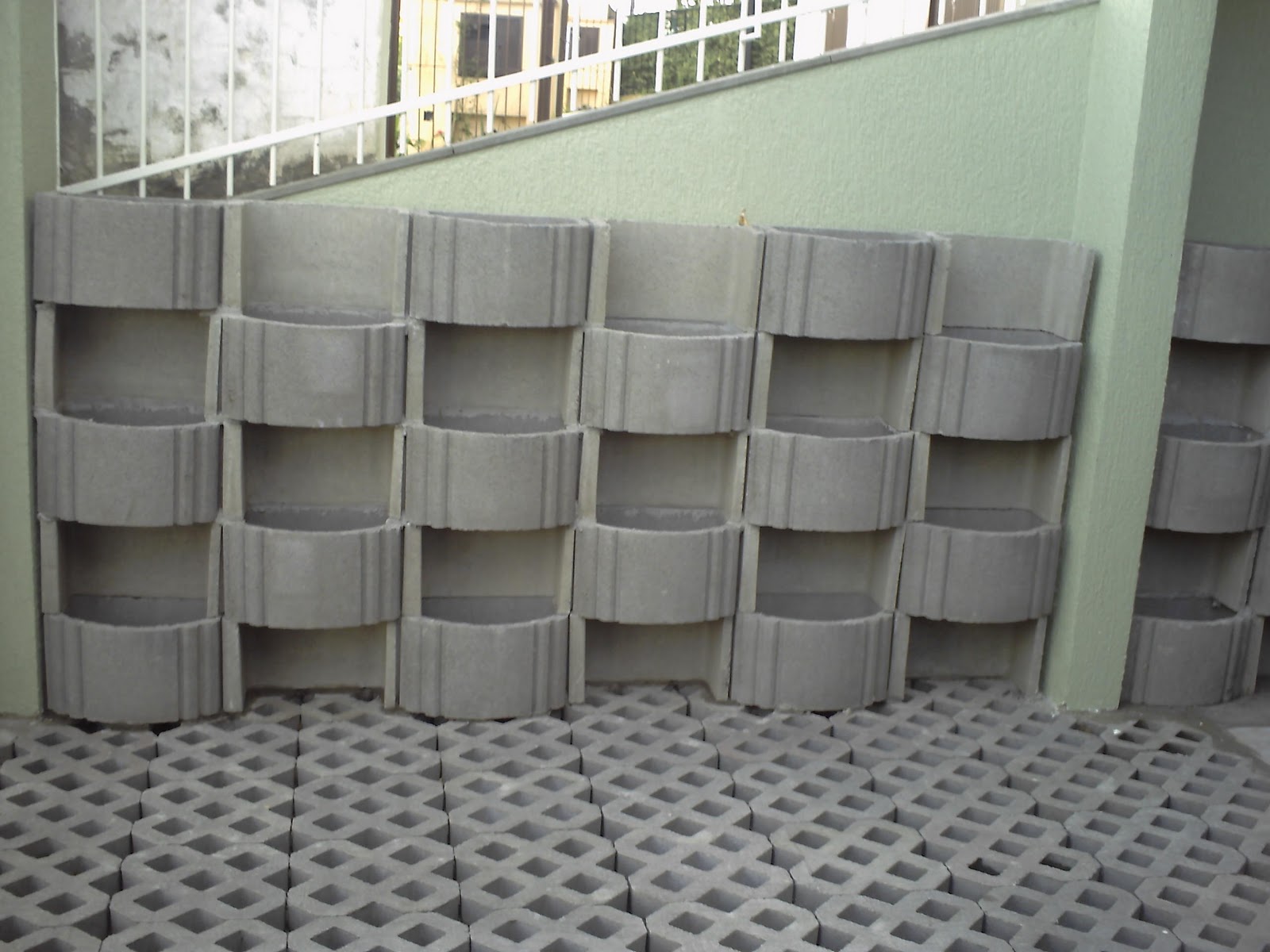 Clube do Concreto . Blocos para muro