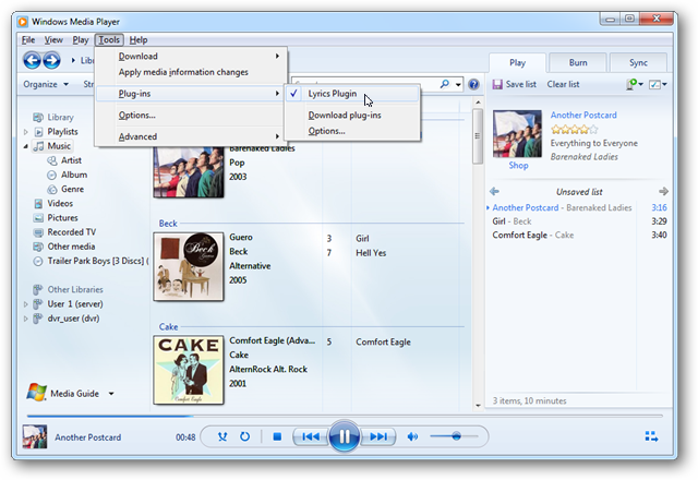 Lyrics Plugin For Windows Media Player