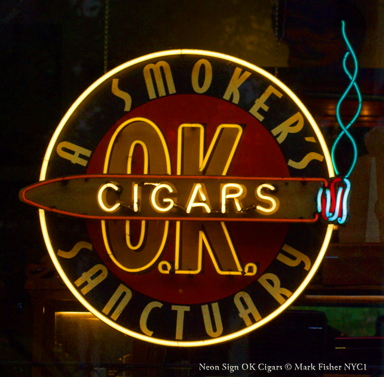 Mark Fisher&rsquo;s World Of Photography ™: Neon Sign OK Cigars • American