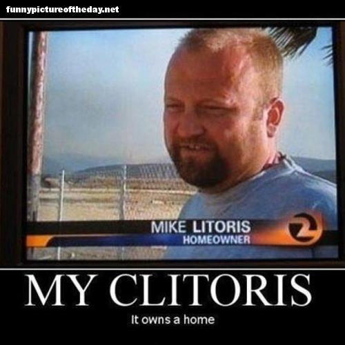 Mike-Litoris-Funny-Last-Name-Surname-It-Owns-A-Home-Moto-Poster-Dirty-Humor.jpg