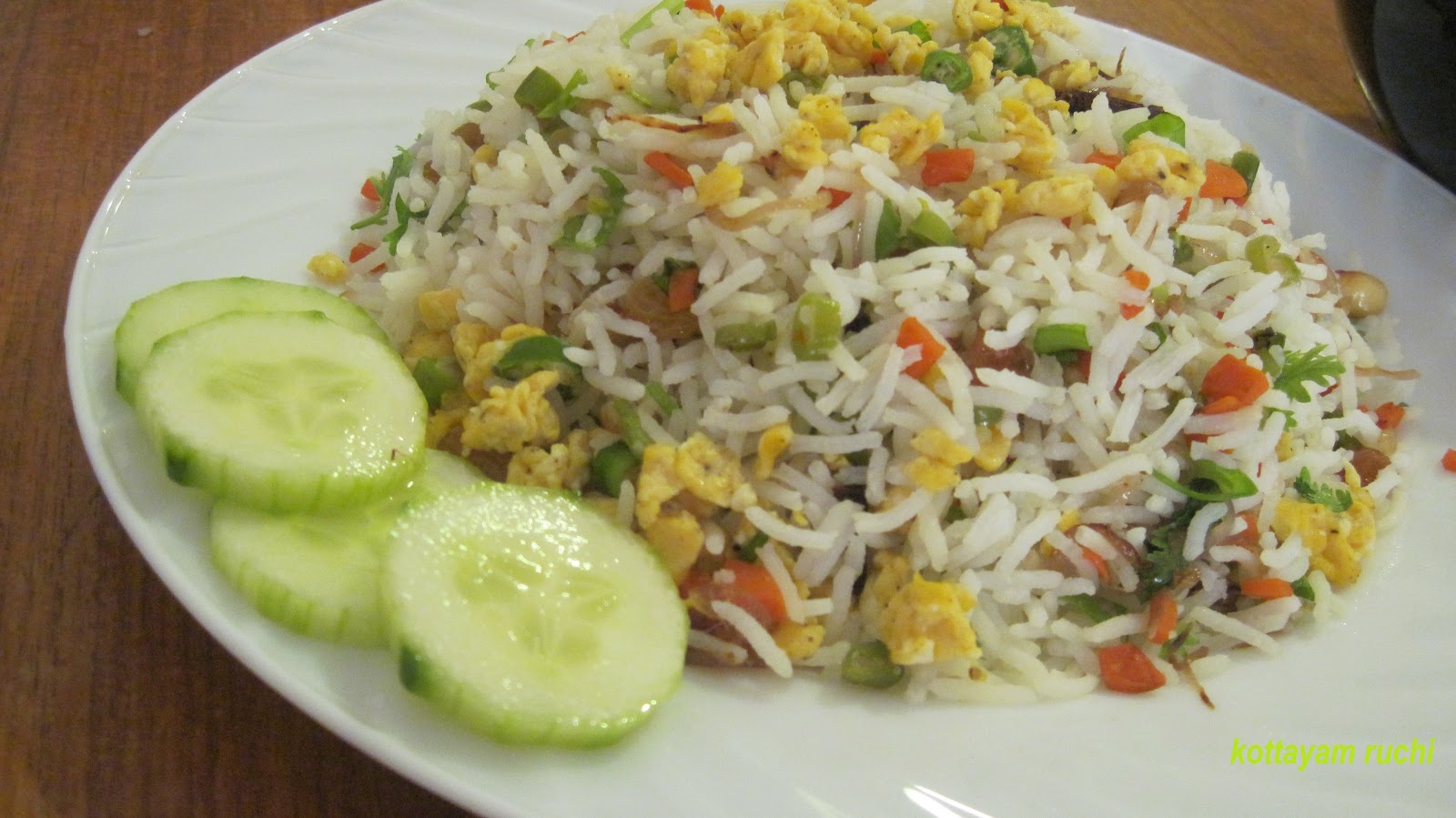 kottayam ruchi Egg Fried Rice Kerala Style