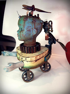 Andy skinner altered doll flying machine