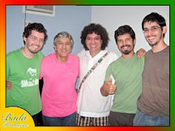 Corisco com Caetano Veloso e sua banda em show em Feira de Santana.