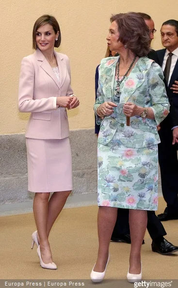 Queen Letizia of Spain and Queen Sofia attend 'Queen Sofia Awards' at El Pardo Palace