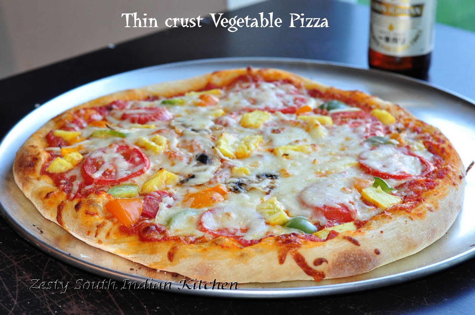 Thin Crust Vegetable Pizza Best Pizza I ever made Baking Partners