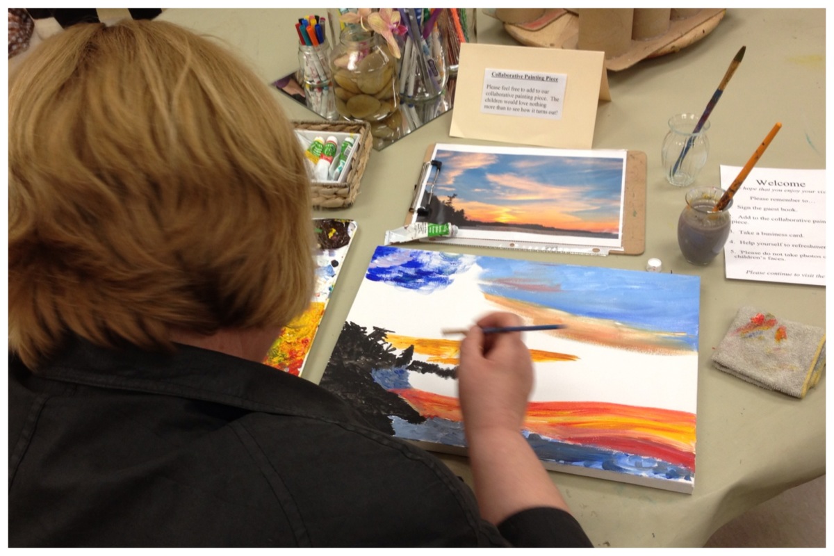 Collaborative Painting Piece Transforming our Learning Environment into a Space of Possibilities