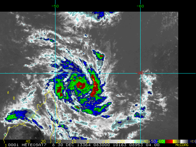 Image satellite cyclone tropical Béjisa