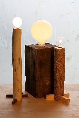 luminária reutilize madeira