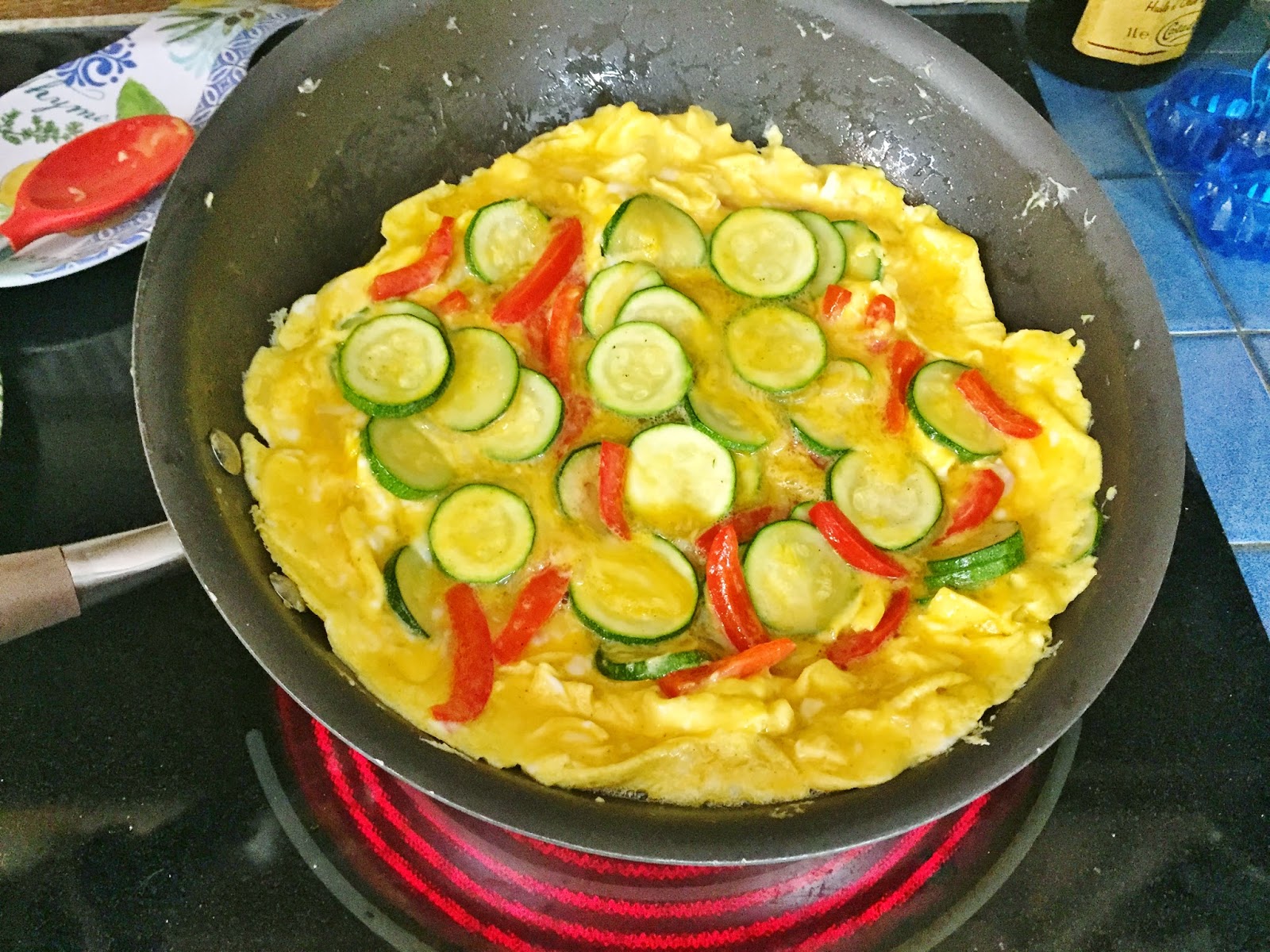 Live * Laugh * Eat Sweet Pepper and Zucchini Frittata
