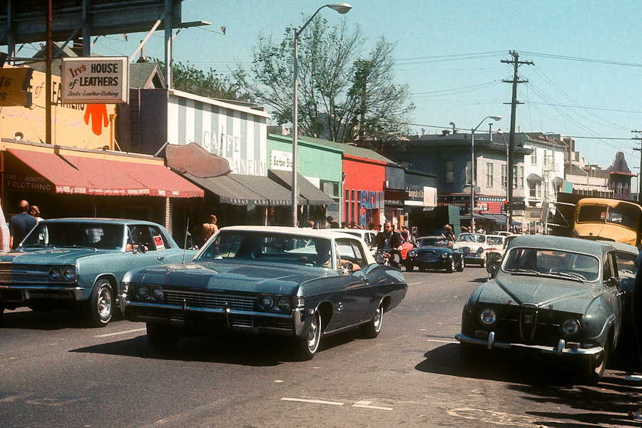 Color Photographs of Street Scenes of Berkeley and Oakland, California