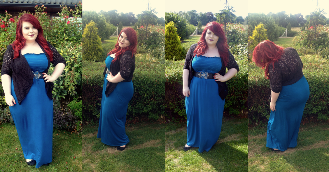FD Avenue Curvy Strapless Maxi Dress, Georgina Grogan, plus size blogger