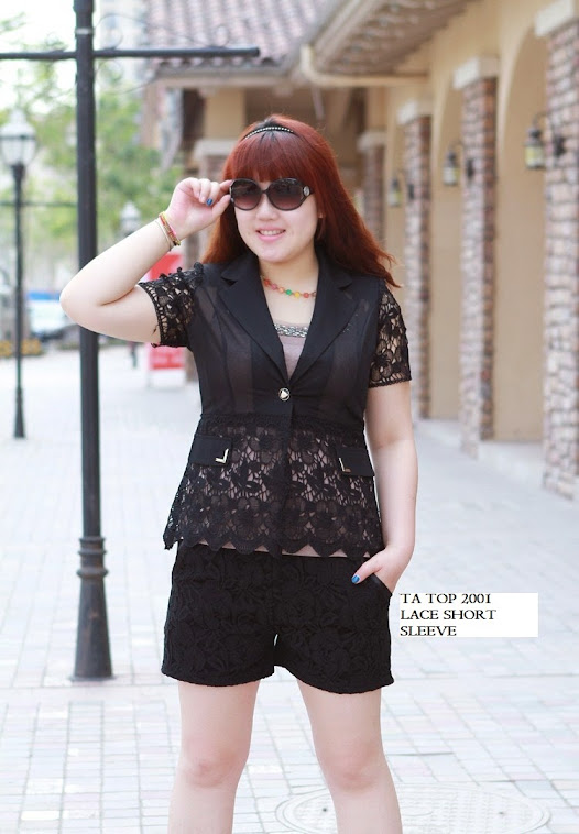 TA TOP 2001 LACE SHORT SLEEVE