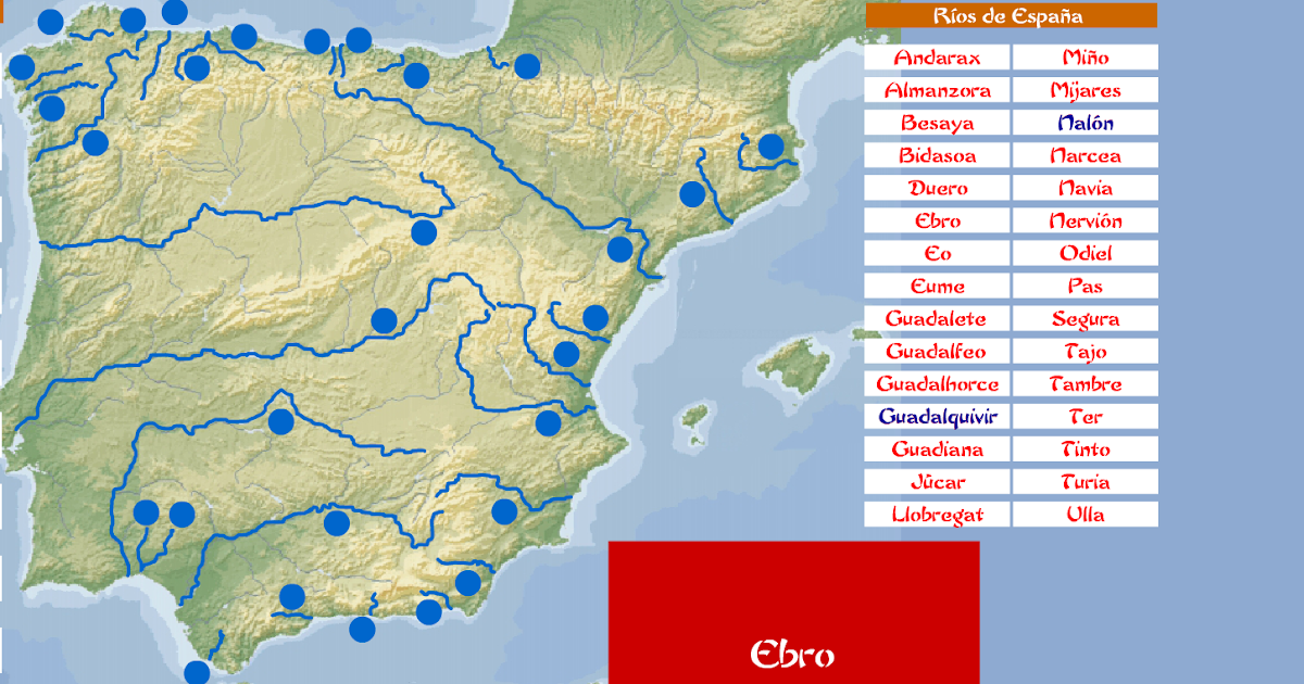 14+ Pdf Mapa Mudo Rios España Para Imprimir Images