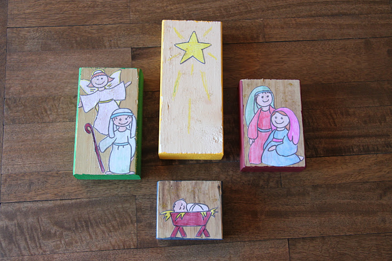 Kara's Creative Place Advent Blocks Church Advent Craft