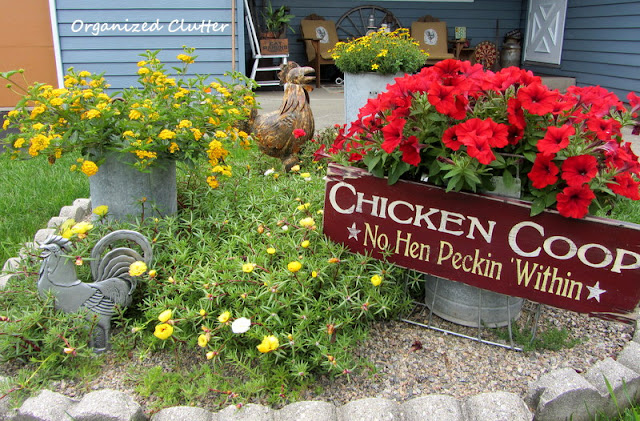Chicken Themed Garden