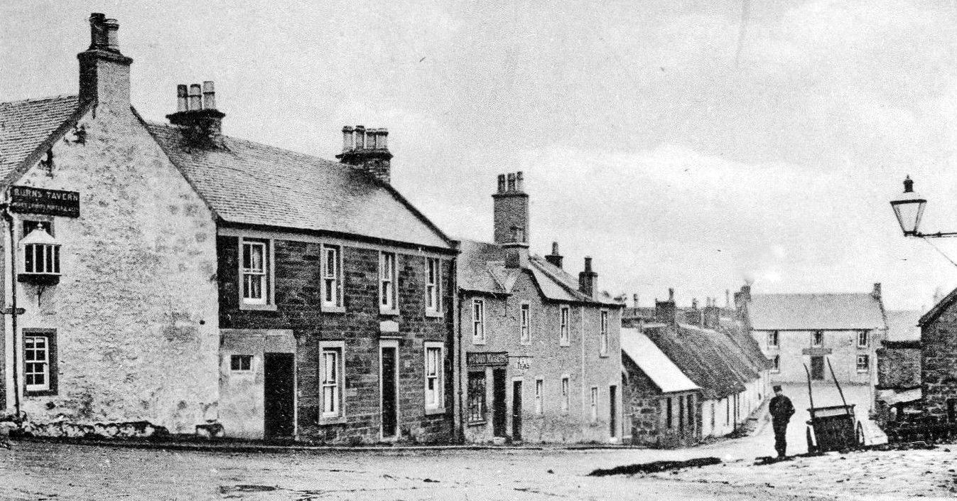 Tour Scotland Photographs Old Photograph Burns Street Tarbolton Scotland