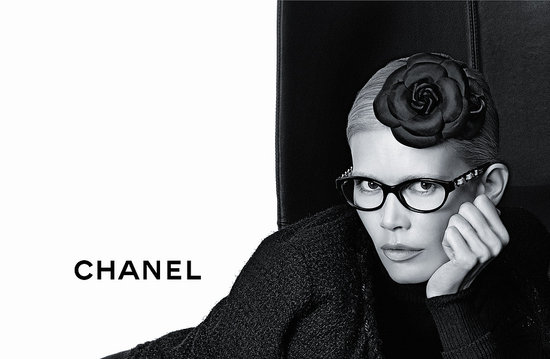Claudia Schiffer for Chanel Autumn/Winter Eyewear 2011 Campaign