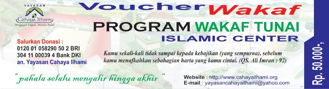 Ayo Berbagi-Mari Berbagi-Wakaf Tunai-Lembaga Sosial-Lembaga Pendidikan-Yayasan Cahaya Ilhami