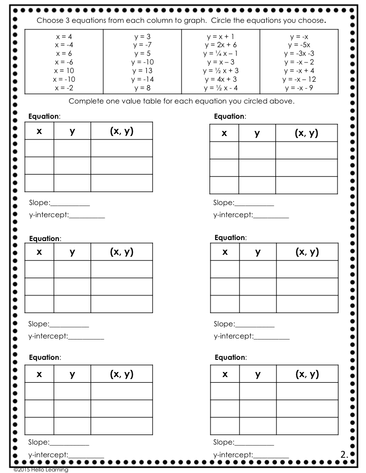 Hello Learning!: Slope- Stained Glass Window Project