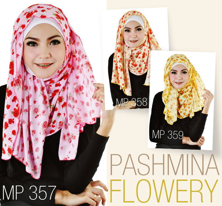 pashmina flowery toko baju muslim modern baju muslim model terbaru pashmina flowery toko baju muslim modern baju muslim model terbaru