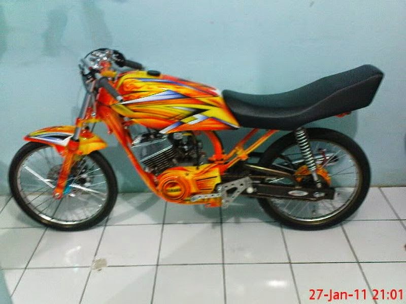 7 Foto RX King Modifikasi Airbrush Keren - Variasi Motor
