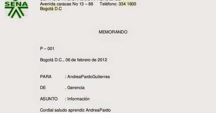memorando
