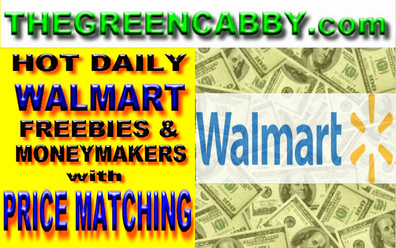 THEGREENCABBY HOT DAILY FREEBIES & MONEYMAKERS with PRICE MATCHING