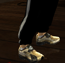 puma disc preto e dourado