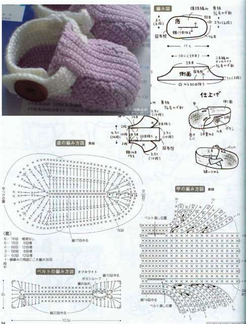 Zapatitos de Crochet para Bebes - Patrones Crochet