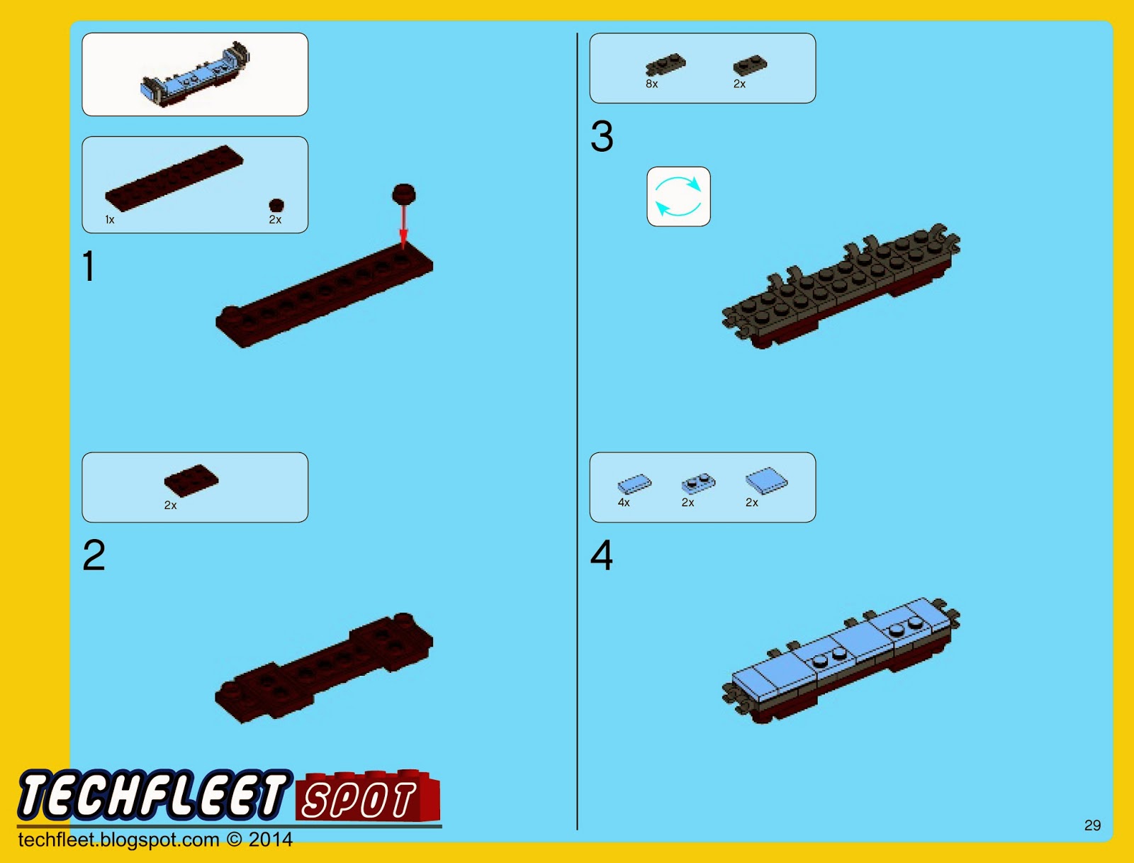 techfleet spot Lego Emmet's Double Decker Couch Instructions (70810)