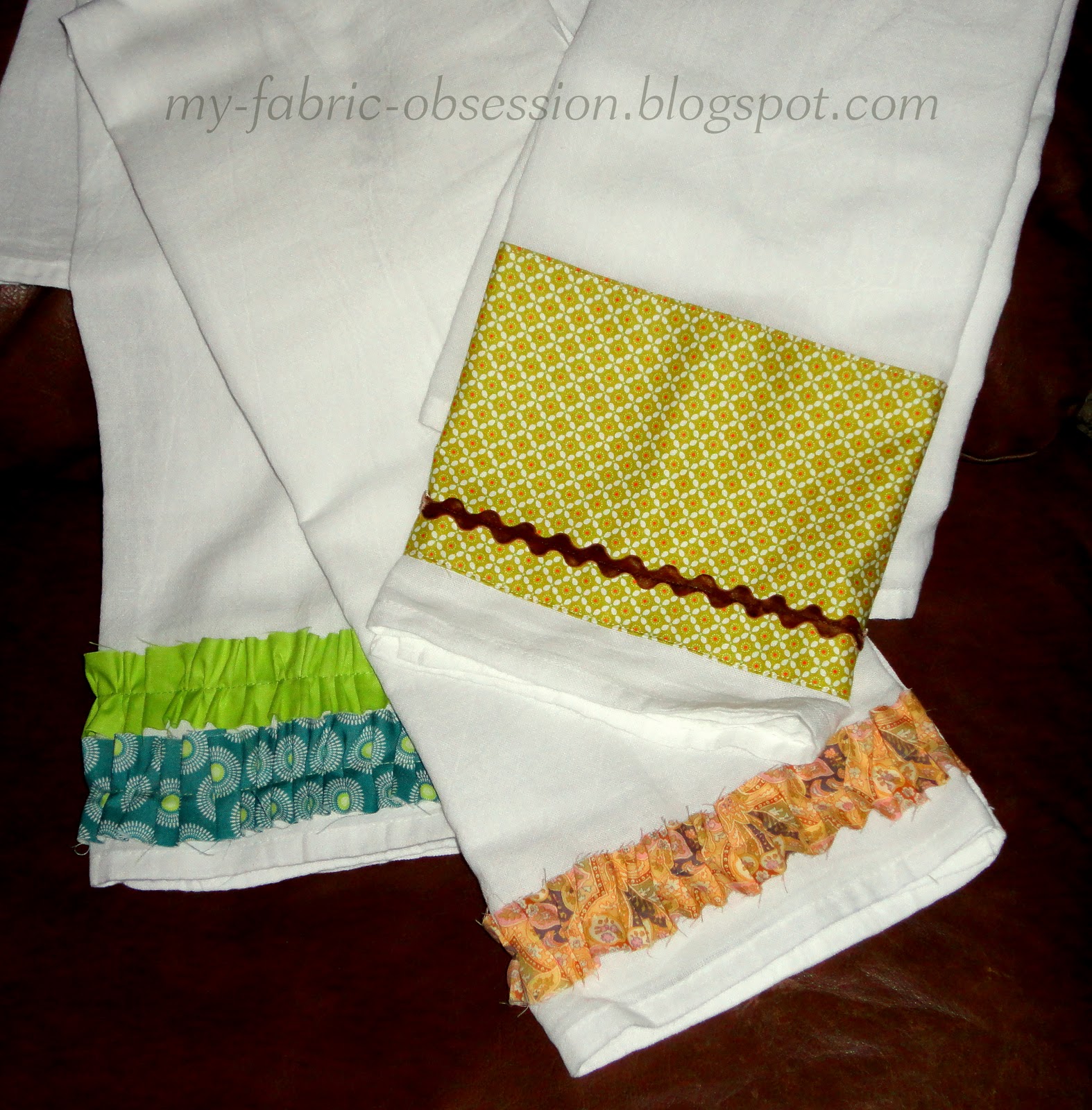 My Fabric Obsession Dish Towels Made Pretty