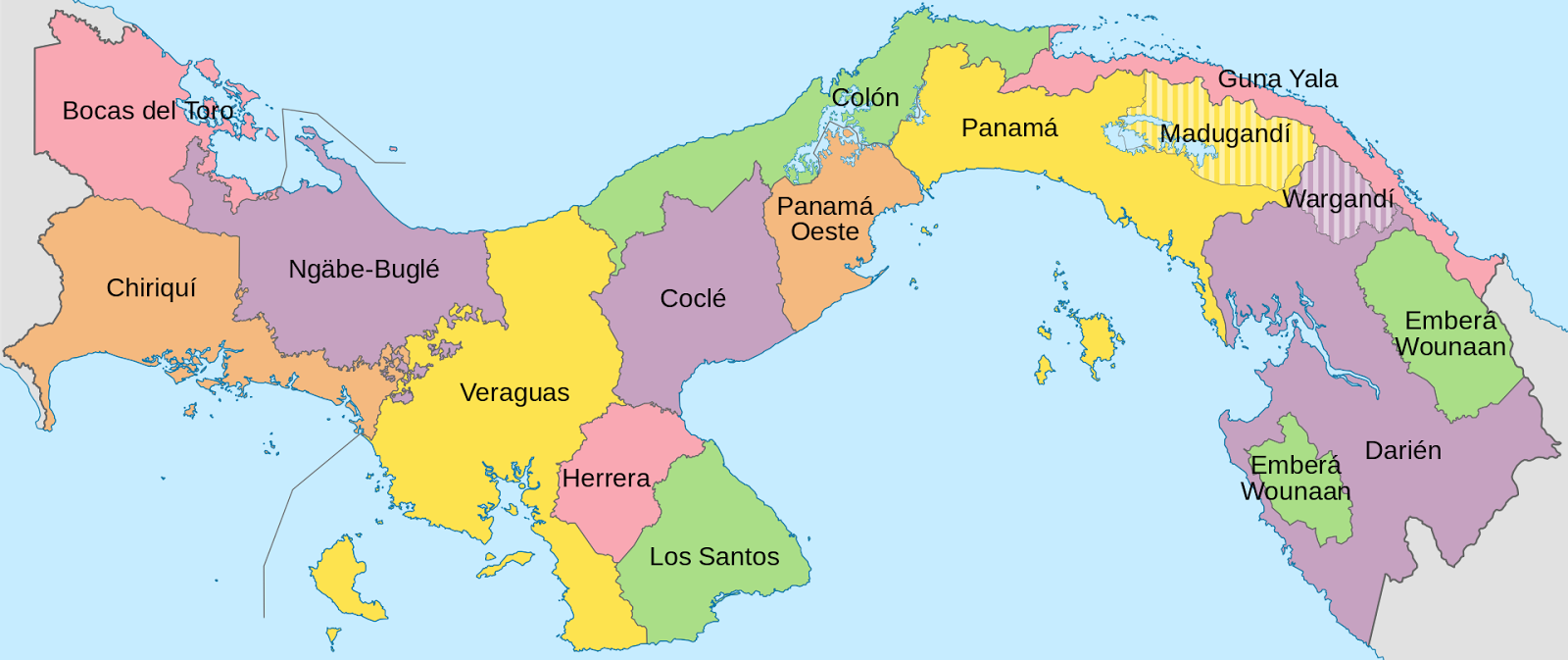 Dark Side: GEOGRAFIA: Organización territorial de Panamá