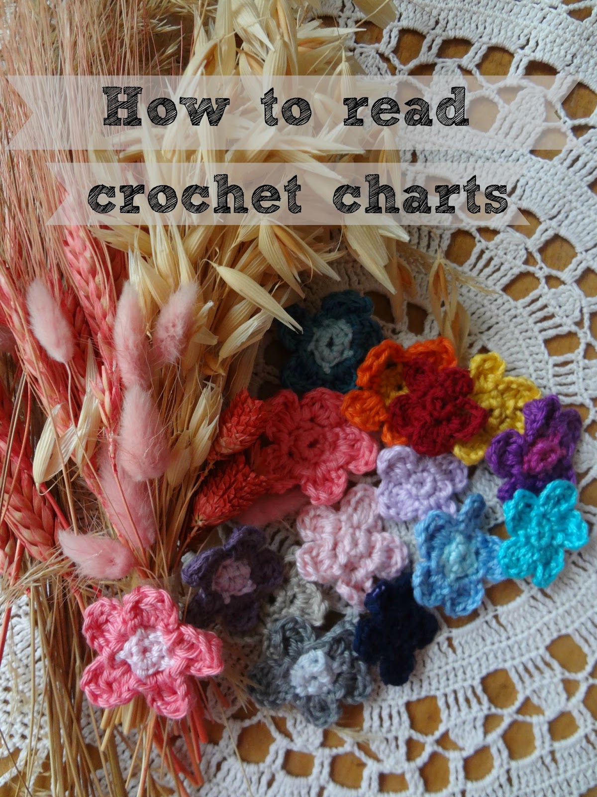 Little Treasures How to read round crochet charts and a free flower