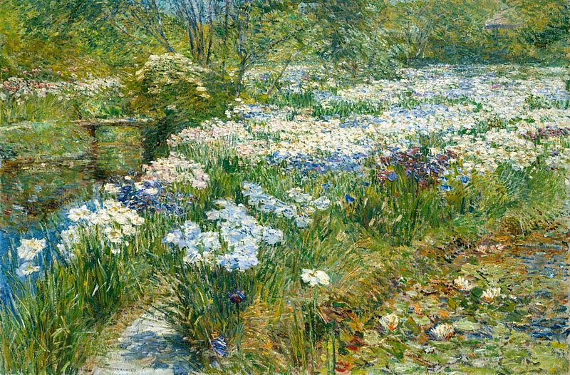 800px Childe Hassam The Water Garden 1909