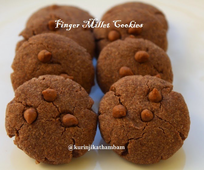 Finger Millet / Ragi Choco Chip Cookies Millet Recipes Kurinji