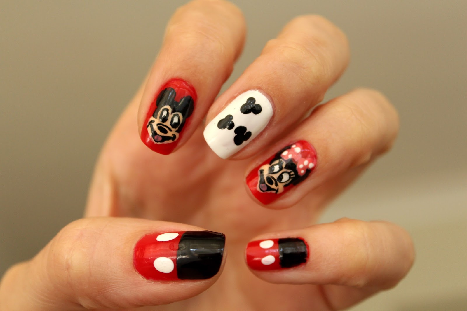 6. Mickey Mouse Nail Art for Short Nails - wide 7