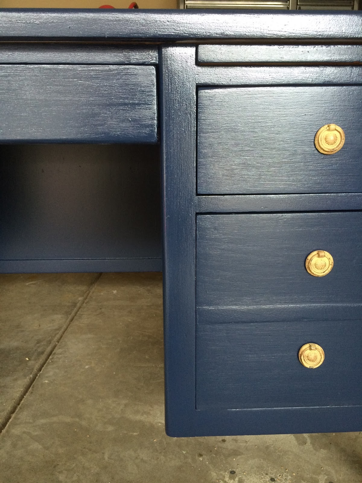58 Water Street Navy Blue Desk