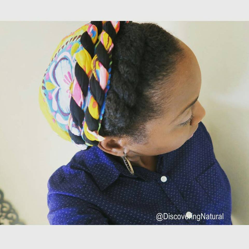 Discoveringnatural Double Twists Headwrap Natural Hair Protective