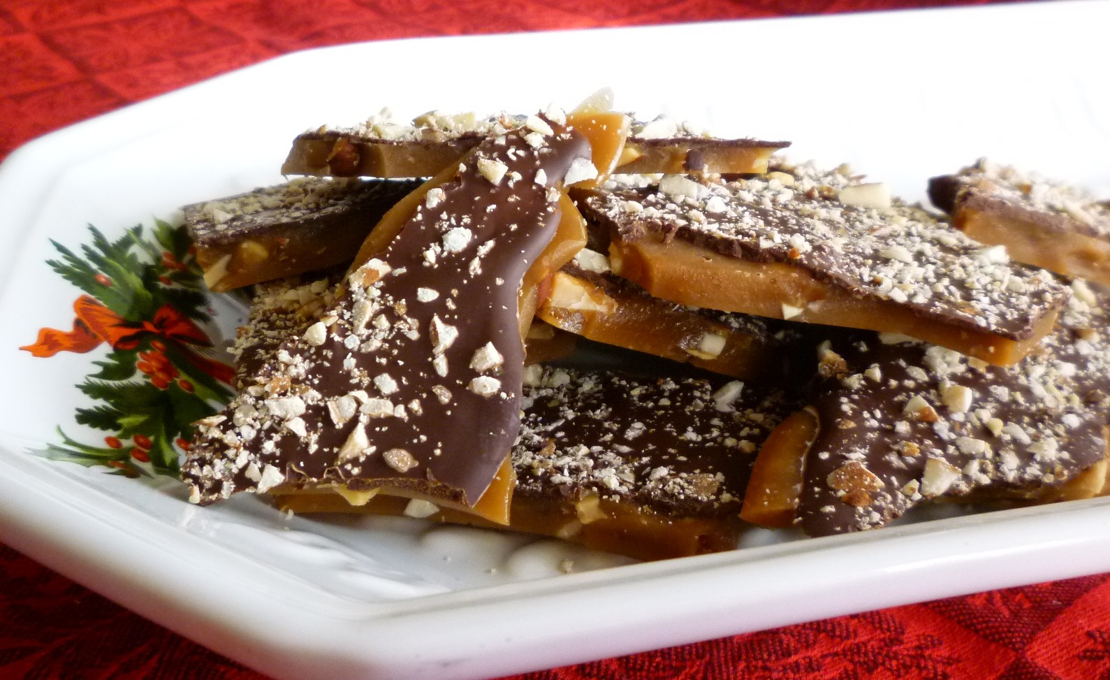 For Love of the Table Chocolate Almond Toffee