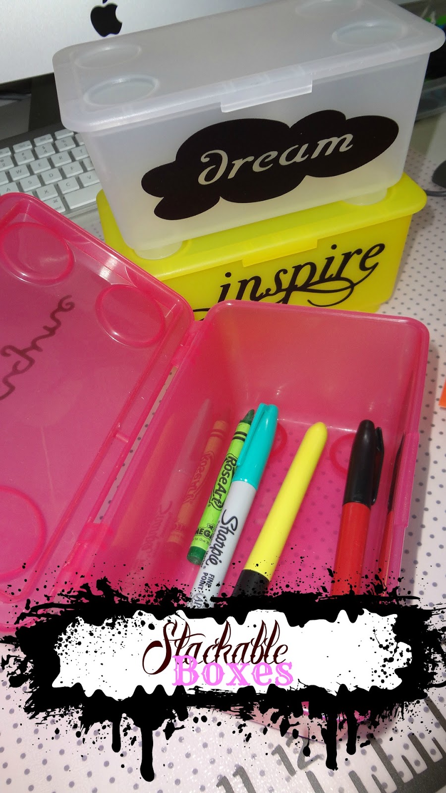 Crafty Night Owls Ikea Project 7 Stackable Mini Storage Boxes