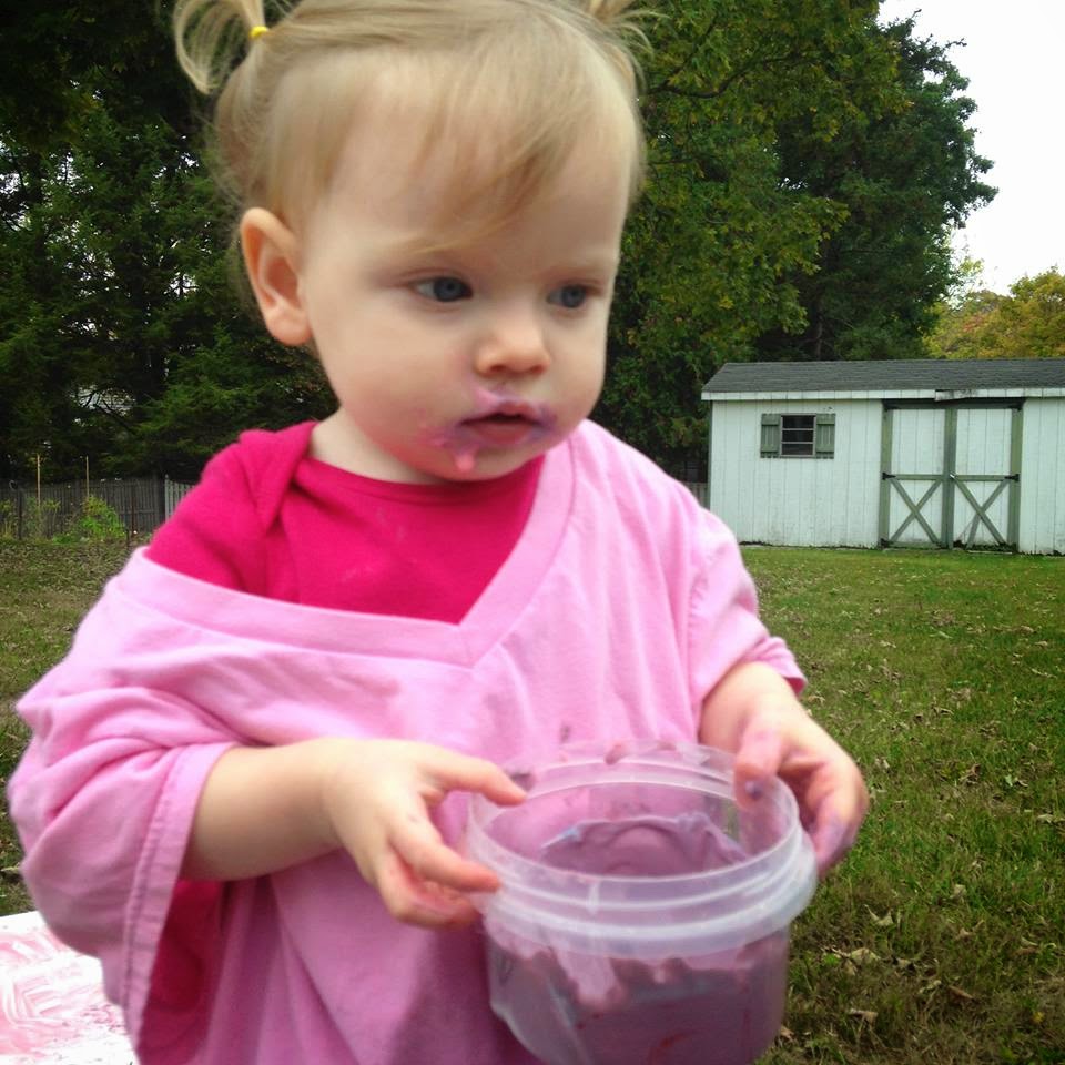 Designing a Life She Loves We Painted Baby Safe Finger Paint